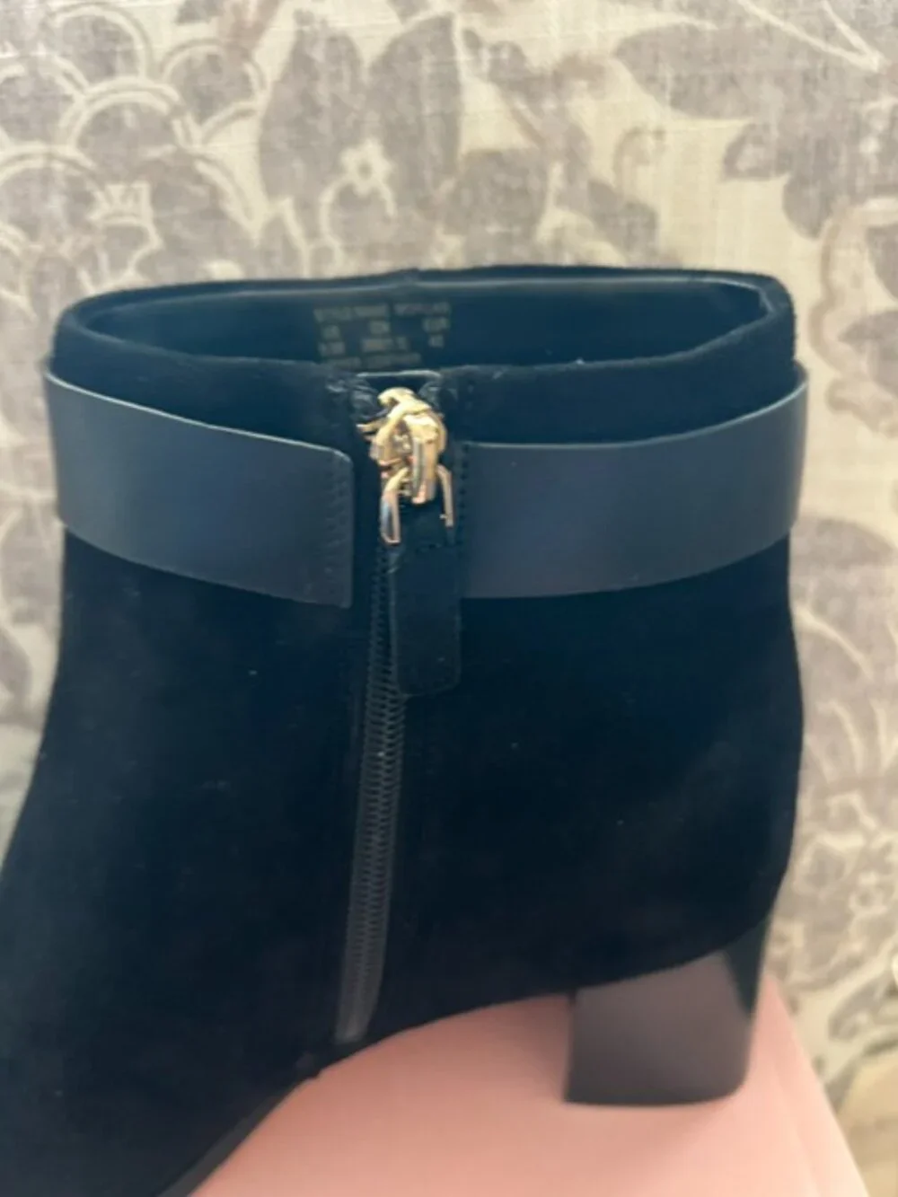 Kate Spade 'Morgan' Black Suede Booties, NWT, 9.5